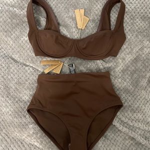 Skims Shaping Swim High Waist Bottom & Skims Shaping Swim Unlined Underwire Top